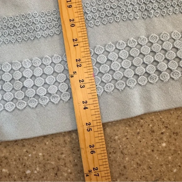 Talbots Soft blue/green Knit Top size Large - Picture 3 of 7